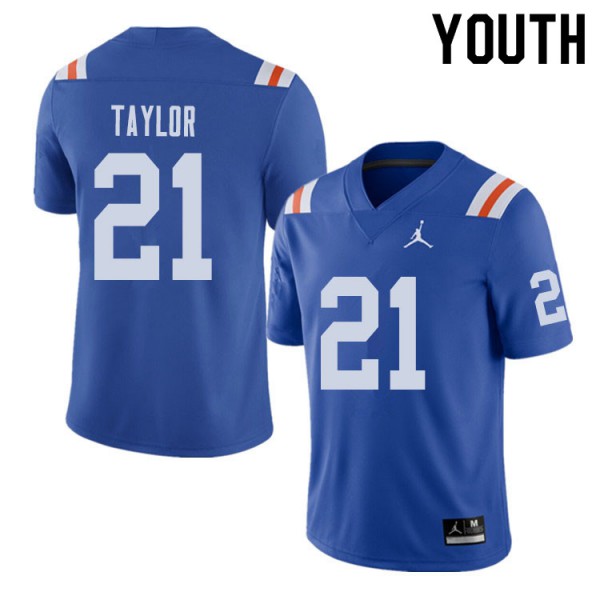 Jordan Brand Youth #21 Fred Taylor Florida Gators Throwback Alternate College Football Jersey